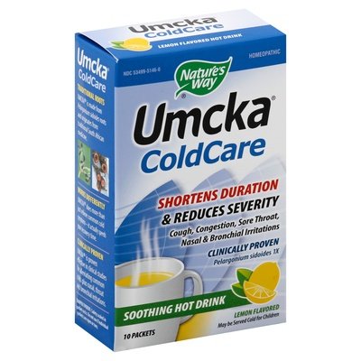 Natures Way Cold Care Hot Drink Lemon Flavored 10 Ct [UNFI #0300434]