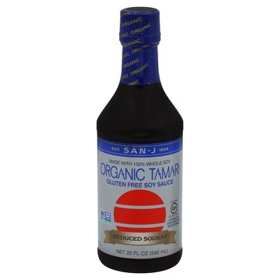 San-J Tamari Organic Reduced Sodium 6/20 OZ [UNFI #0525543] [ebt]