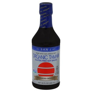 San-J Tamari Organic Reduced Sodium 6/20 OZ [UNFI #0525543] [ebt]