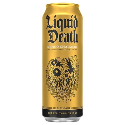 Liquid Death Sparkling Water Mango Chainsaw Flavored 24/19.2 OZ [UNFI #2930378] [ebt]