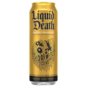 Liquid Death Sparkling Water Mango Chainsaw Flavored 24/19.2 OZ [UNFI #2930378] [ebt]