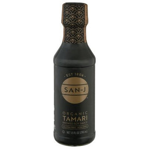 San-J Brewed Soy Sauce Organic Tamari 6/10 OZ [UNFI #0185652] [ebt]