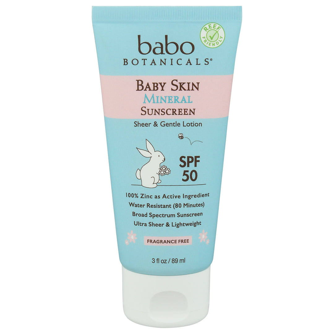 Babo Botanicals Sunscreen Mineral Baby Skin Spf 50 3 OZ [UNFI #2359453] T