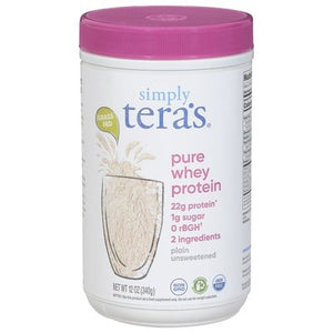 Simply Teras Whey Protein Pure Plain Unsweetened 1/12 OZ [UNFI #1253624]