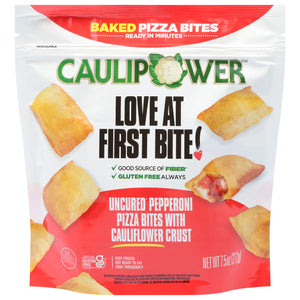 Caulipower Pizza Bites With Cauliflower Crust Pepperoni Uncured Baked 8/7.5 OZ [UNFI #2998771] [ebt]