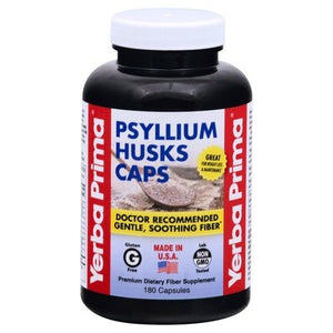 Yerba Prima Psyllium Husks Caps Capsules 180 Cap [UNFI #0771204]