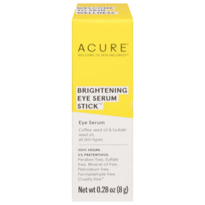 Acure Eye Serum Stick Brightening .28 OZ [UNFI #2945178] T