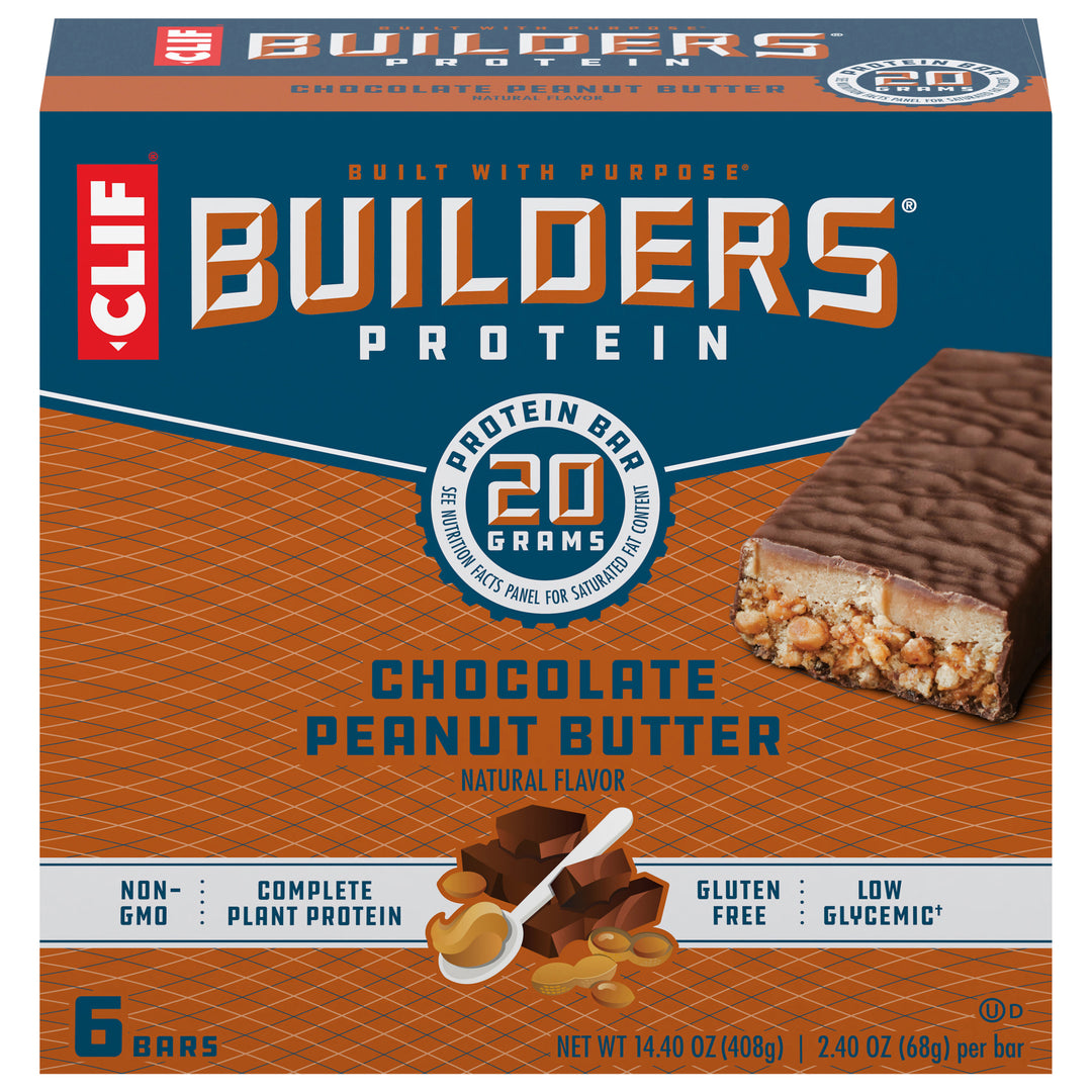 Clif Bar Protein Bar Chocolate Peanut Butter 6/6/2.4 OZ [UNFI #1352632] [ebt]
