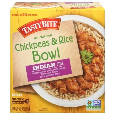 Tasty Bite Chickpeas & Rice Bowl Indian Style Mild 6/8.8 OZ [UNFI #2741684] [ebt]