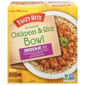 Tasty Bite Chickpeas & Rice Bowl Indian Style Mild 6/8.8 OZ [UNFI #2741684] [ebt]