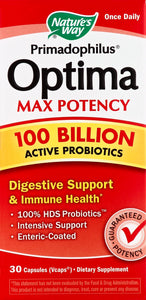 Natures Way Primadophilus Optima Max Potency Capsules 30 Vcap [UNFI #2039220]
