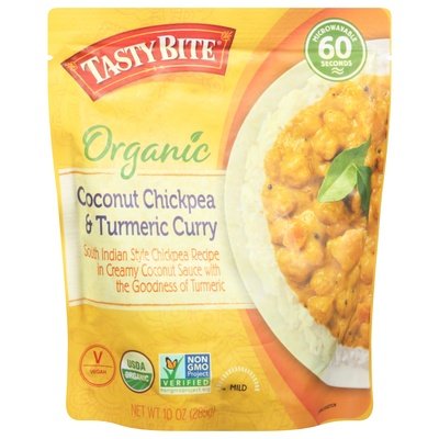 Tasty Bite Coconut Chickpea & Turmeric Curry Organic Mild 6/10 OZ [UNFI #2810307] [ebt]