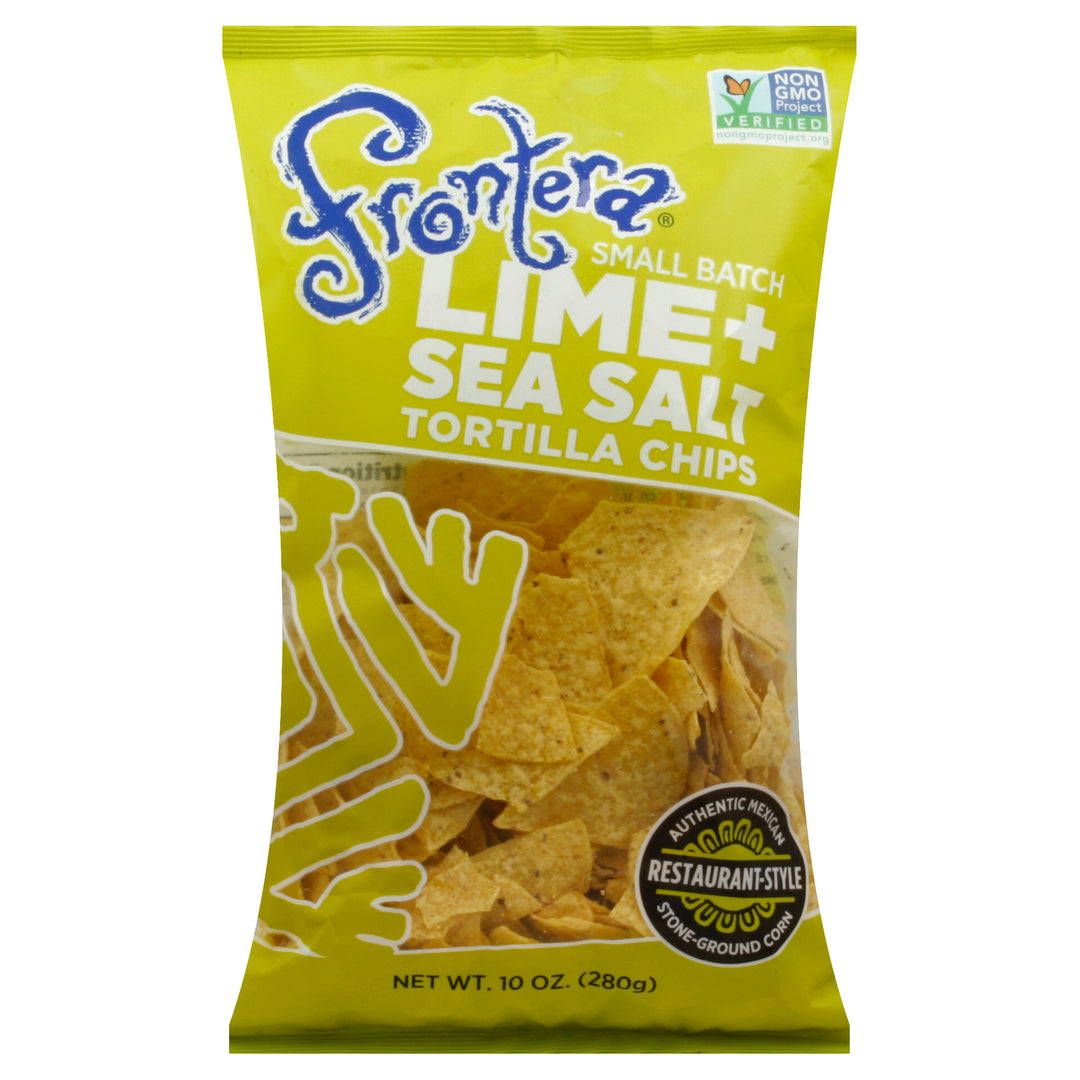Frontera Tortilla Chips Lime + Sea Salt 12/10 OZ [UNFI #961284] [ebt]