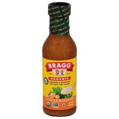 Bragg Dressing & Marinade With Apple Cider Vinegar Organic Ginger & Sesame 6/12 OZ [UNFI #1417385] [ebt]
