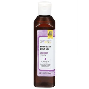 Aura Cacia Body Oil Aromatherapy Lavender Relaxing 1/8 OZ [UNFI #611889] T