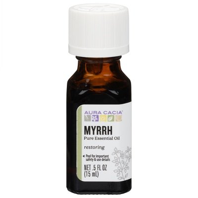 Aura Cacia Pure Essential Oil Myrrh Restoring 1/.5 OZ [UNFI #714089] T