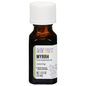 Aura Cacia Pure Essential Oil Myrrh Restoring 1/.5 OZ [UNFI #714089] T