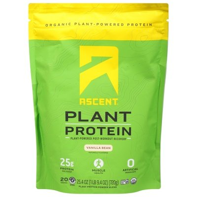 Ascent Plant Protein Powder Blend Vanilla Bean 25.4 OZ [UNFI #2744571]