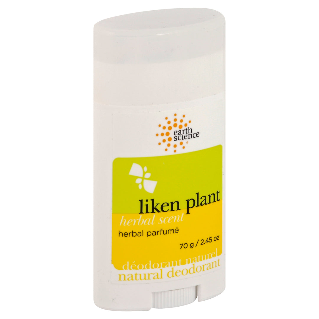 Earth Science Deodorant Natural Liken Plant Herbal Scent 2.45 OZ [UNFI #930123] T