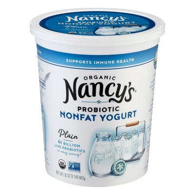 Nancys Springfield Creamery Yogurt Nonfat Organic Plain 6/32 OZ [UNFI #0280651] [ebt]