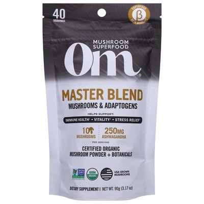 Om Master Blend Mushrooms & Adaptogens Powder 3.17 OZ [UNFI #2577518]