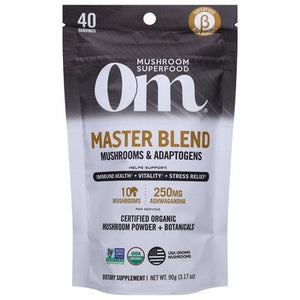 Om Master Blend Mushrooms & Adaptogens Powder 3.17 OZ [UNFI #2577518]