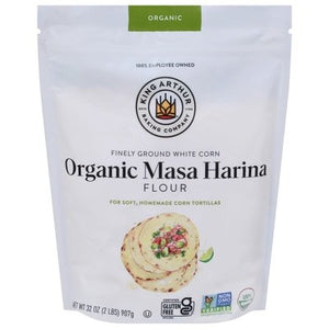 King Arthur Baking Company Masa Harina Flour Organic 4/32 OZ [UNFI #2708782] [ebt]