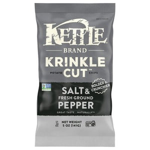 Kettle Brand Potato Chips Salt & Fresh Ground Pepper 15/5 OZ [UNFI #725713] [ebt]