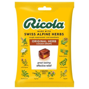 Ricola Cough Drops Original Herb 12/21 PC [UNFI #2885770] [ebt]