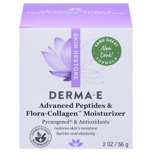 Derma E Advanced Peptides & Flora-Collagen Moisturizer Skin Restore 2 OZ [UNFI #0610659] T