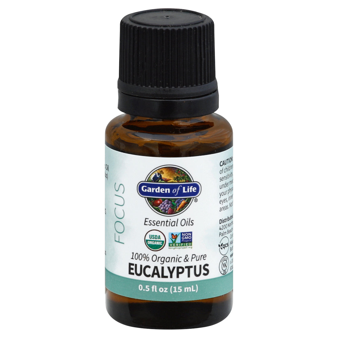 Garden Of Life Essential Oils Focus Eucalyptus .5 OZ [UNFI #2308575] T