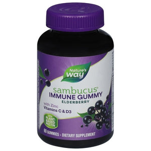 Natures Way Immune Gummy Elderberry Gummies 60 CT [UNFI #1606904]