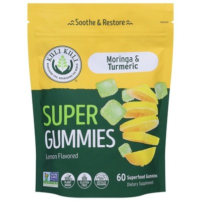 Kuli Kuli Super Gummies Moringa & Turmeric Lemon Flavored 60 CT [UNFI #2823862]