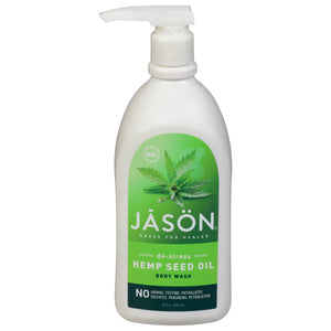 Jason Natural Cosmetics Body Wash Hemp Seed Oil De-Stress 30 OZ [UNFI #2539153] T