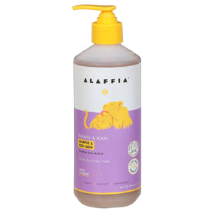 Alaffia Shampoo & Body Wash Lemon Lavender Babies & Kids 16 OZ [UNFI #2820090] T