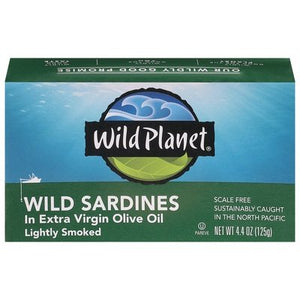 Wild Planet Wild Sardines Lightly Smoked 12/4.4 OZ [UNFI #0214478] [ebt]