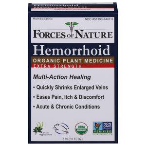 Forces Of Nature Hemorrhoid Organic Plant Medicine Extra Strength 5 Ml [UNFI #1957489] T