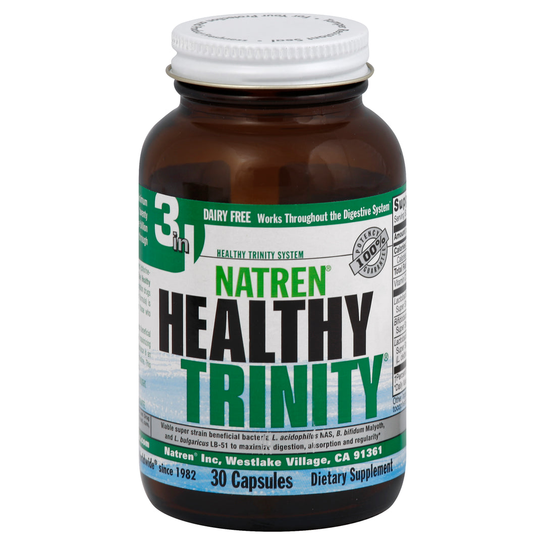 Natren Healthy Trinity 3 In 1 Capsules 30 Cap [UNFI #454629]