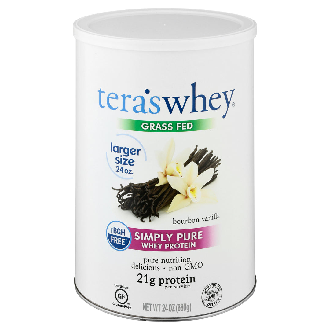 Simply Teras Whey Protein Simply Pure Bourbon Vanilla Grass Fed 24 OZ [UNFI #1633056]