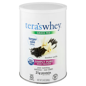 Simply Teras Whey Protein Simply Pure Bourbon Vanilla Grass Fed 24 OZ [UNFI #1633056]