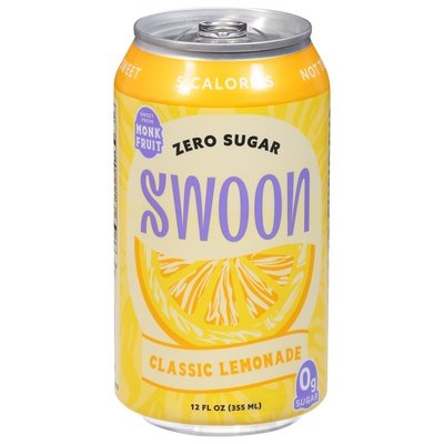Swoon Classic Lemonade Zero Sugar 12/12 OZ [UNFI #2657112] [ebt]