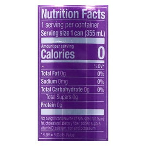 Zevia Soda Zero Sugar Grape 12/12 OZ [UNFI #2819290] [ebt]
