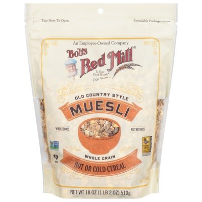 Bobs Red Mill Muesli Whole Grain Old Country Style 4/18 OZ [UNFI #0706820] [ebt]