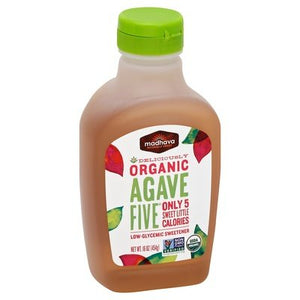 Madhava Sweetener AgaveFive Organic 6/16 OZ [UNFI #1500073] [ebt]
