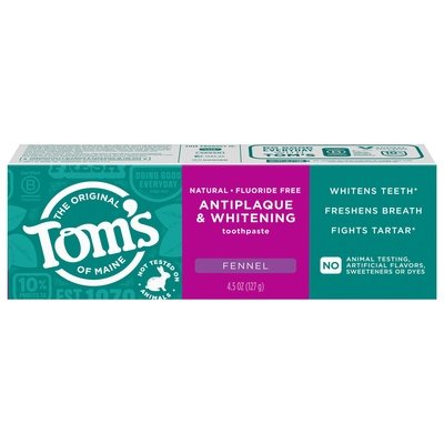Toms Of Maine Toothpaste Antiplaque & Whitening 6/4.5 OZ [UNFI #3027091] T