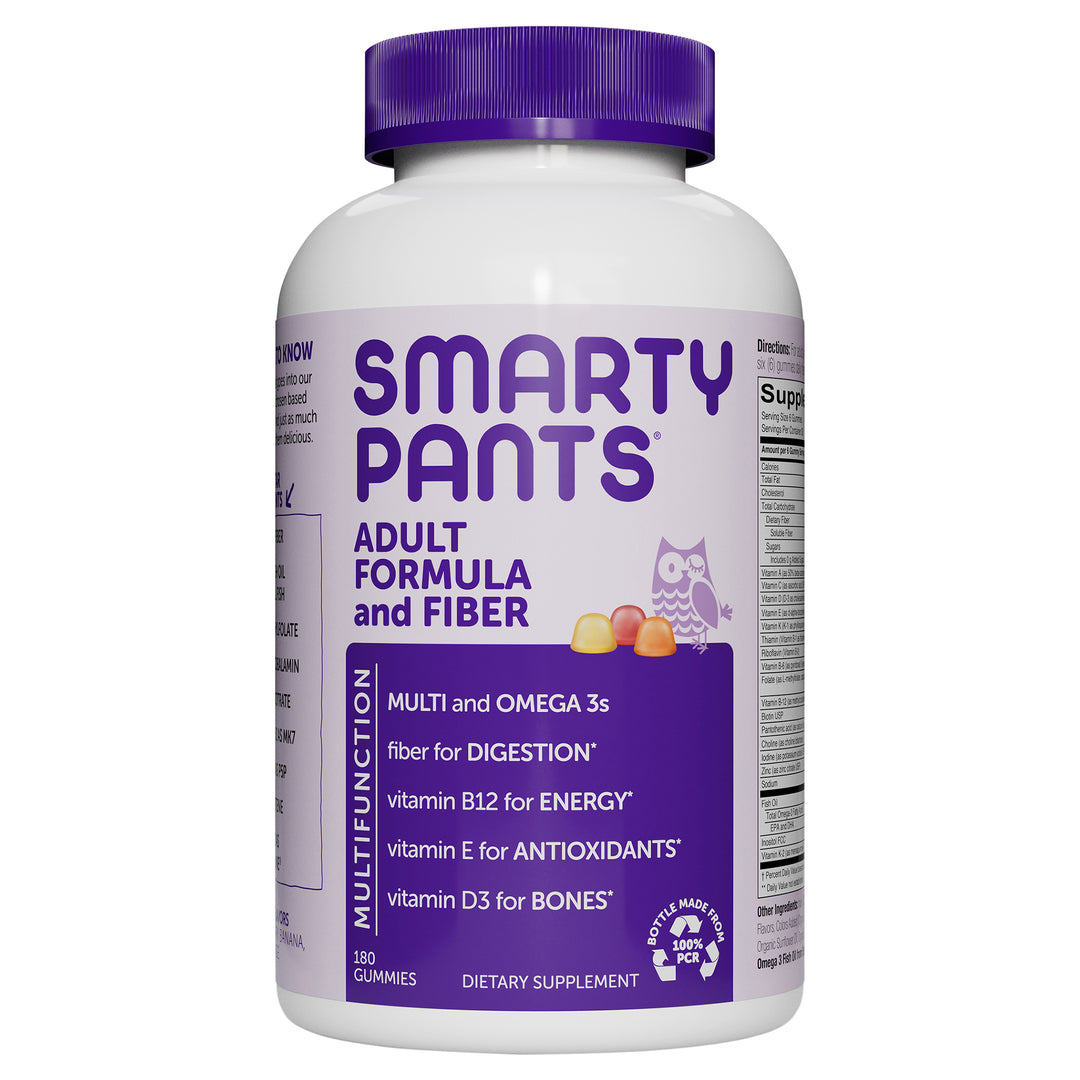 Smartypants Multivitamin Adult Complete And Fiber Gummies 180 Chew [UNFI #1238112]