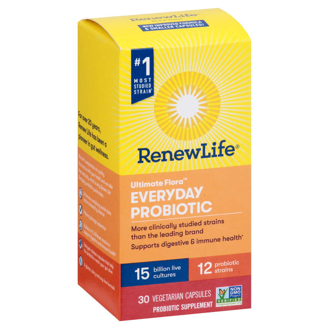 Renew Life Everyday Probiotic Ultimate Flora Vegetarian Capsules 6/30 Vcap [UNFI #2623932]