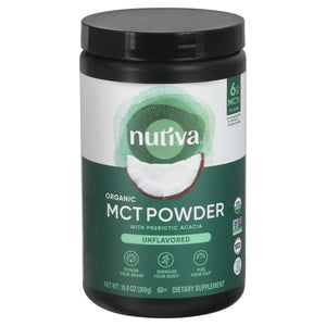Nutiva Mct Powder Organic Unflavored 10.6 OZ [UNFI #2279263]