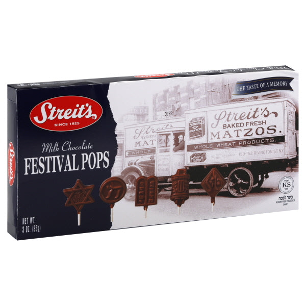 Streits Festival Pops Milk Chocolate 12/2 OZ [UNFI #449678] [ebt]