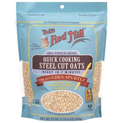 Bobs Red Mill Oats Steel Cut Quick Cooking 4/22 OZ [UNFI #2270403] [ebt]